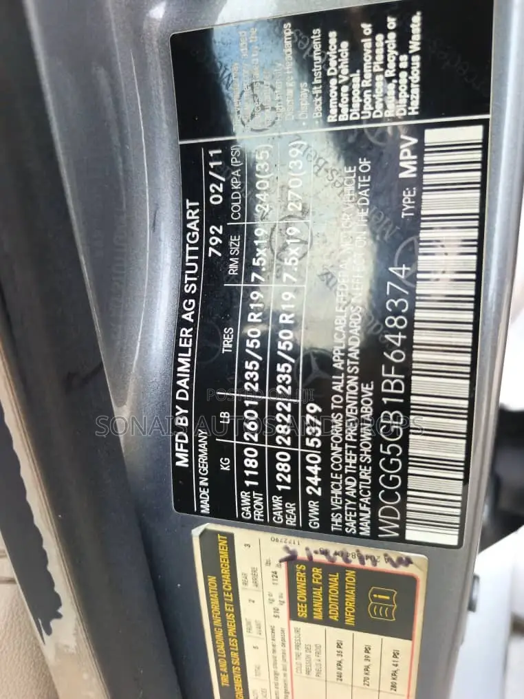 Mercedes-Benz M Class 2012 Silver