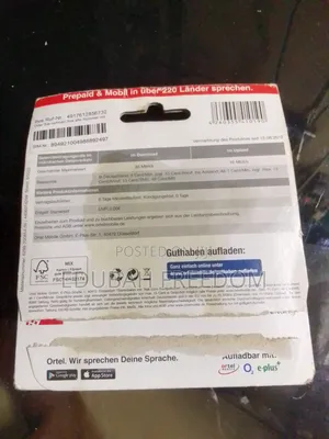 Germany Sim Card (Ortel Mobile)