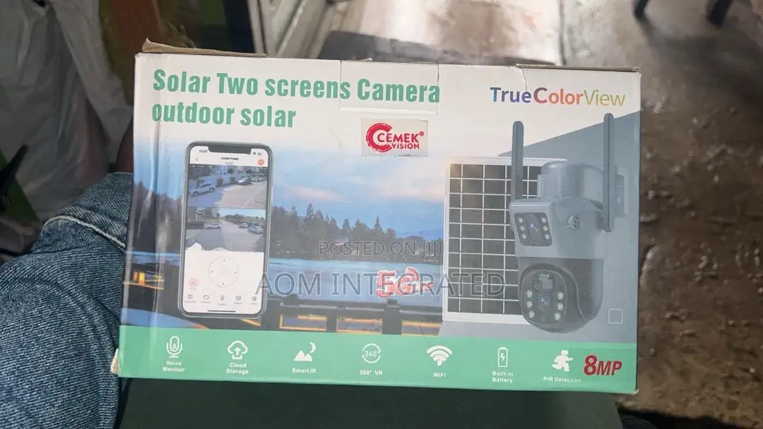 Dual Lens V380 Solar Camera