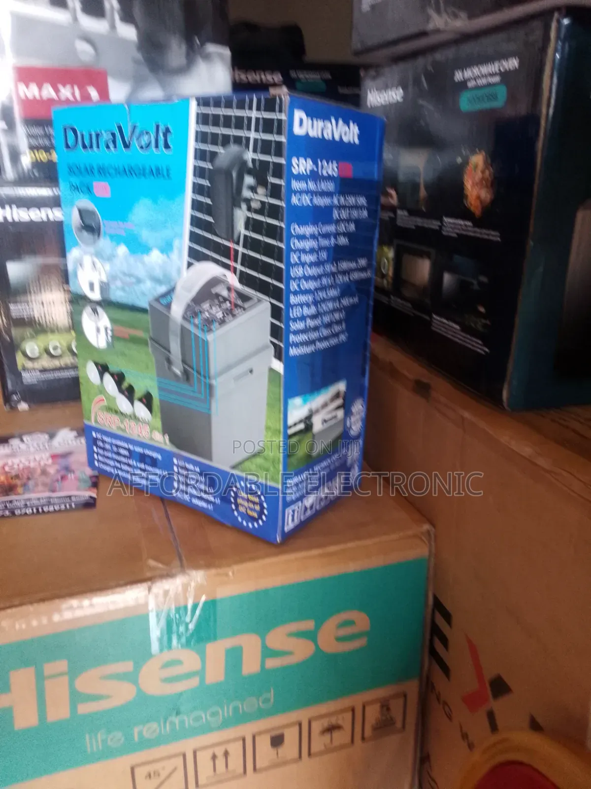 Moveable Duravolt 4 in 1 Solar Rechargeable Pack