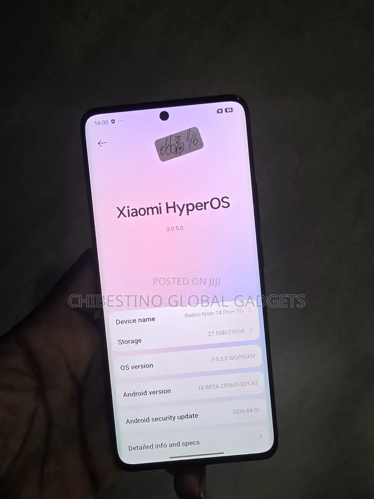 Xiaomi Redmi Note 14 Pro+ 5G 256 GB Black