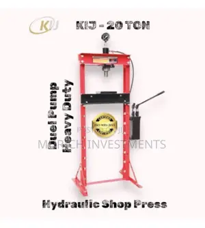 Heavy Duty 20 Ton Hydraulic Workshop Press (Dual Pump)