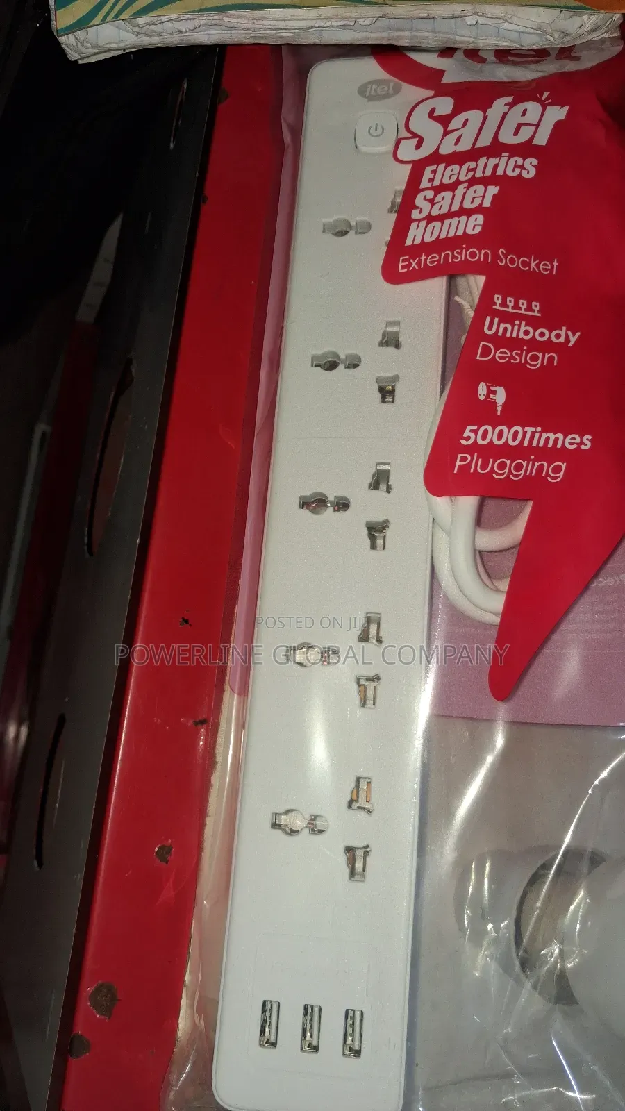 5 Way Extension Socket With Usb Charging Unit Get From Powerline