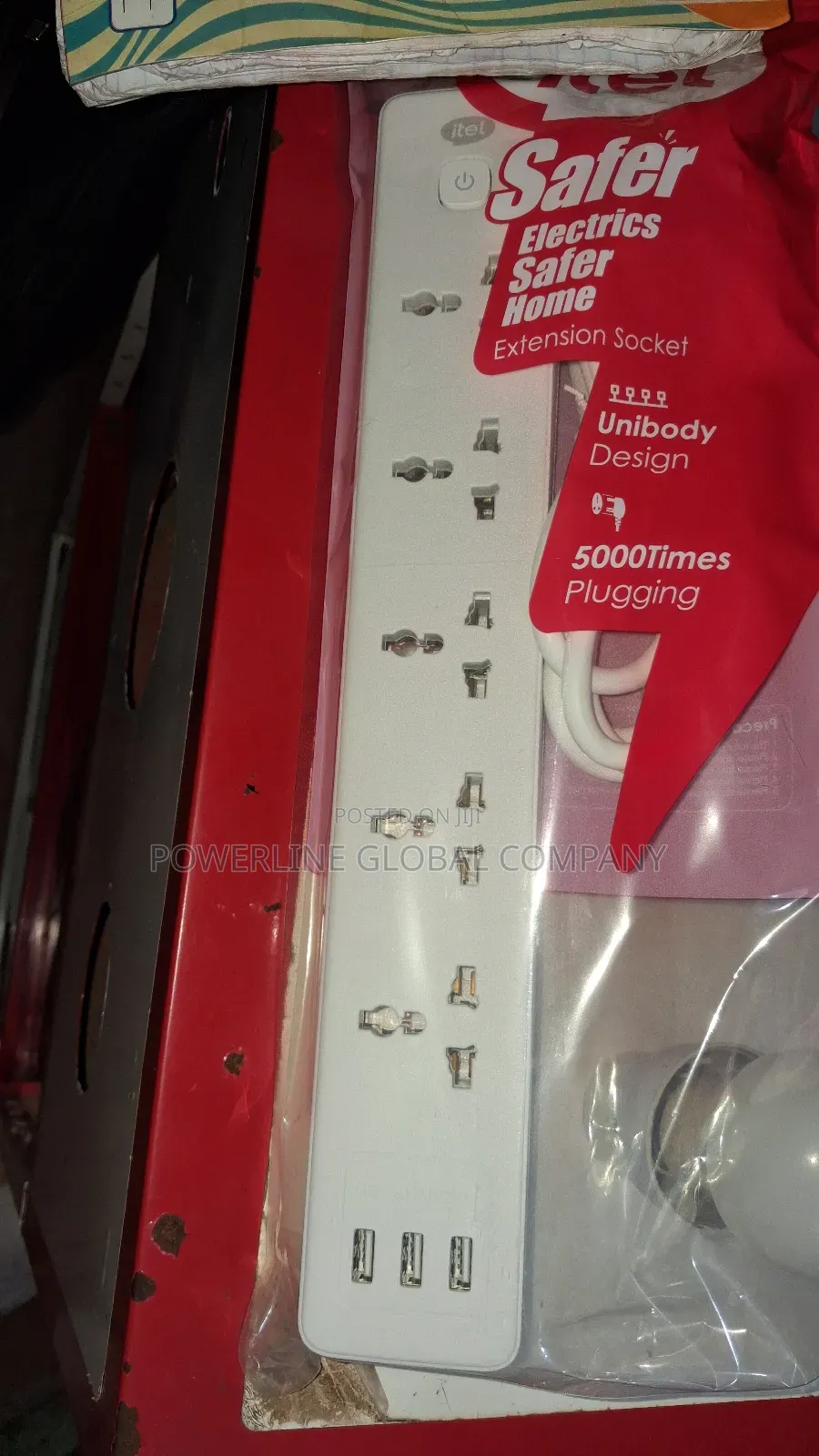 5 Way Extension Socket With Usb Charging Unit Get From Powerline