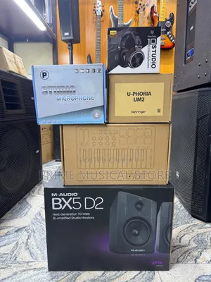 M-Audio Bx5 and Behringer Um2 Studio Bundle (Complete Studio Setup)