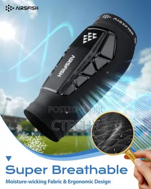 Airfish Kids Football Shin Pads - Ultra Lightweight Football Gear