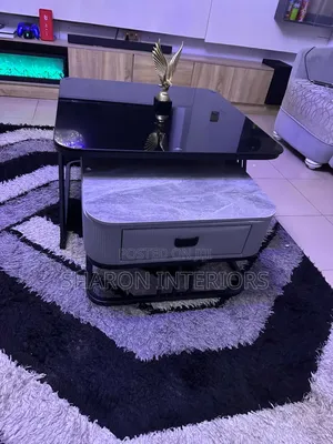 Imported 2in1 Marble and Glass Table