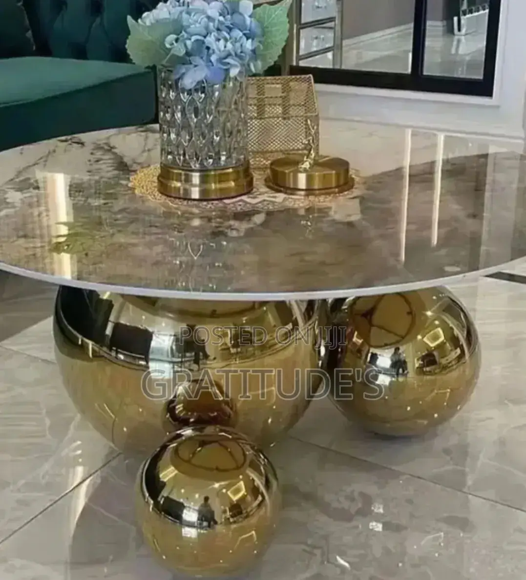 Classic Marble Top Center Table