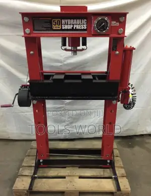 Industrial 50 Ton Hydraulic Shop Press – Heavy-Duty Performance