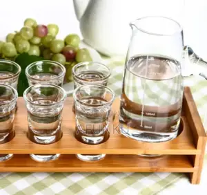 Wooden Tequila Rack With Wine Bottle Hole