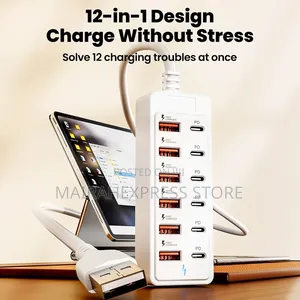 12-in-1 Usb Fast Charging Splitter Socket (66watt)