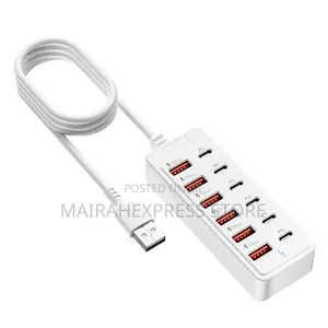 12-in-1 Usb Fast Charging Splitter Socket (66watt)