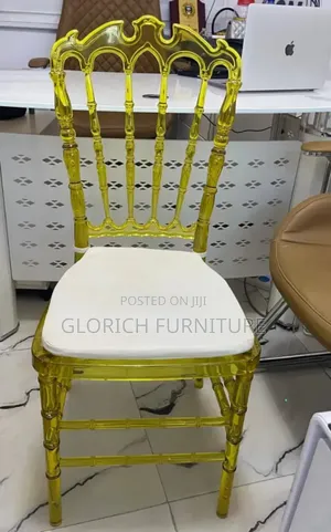 Napoleon Crystal Chair – Gold Transparent Resin Event Chair