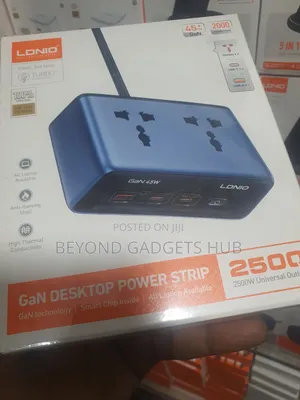 The Ldnio Gan Desktop Power Strip 2500w