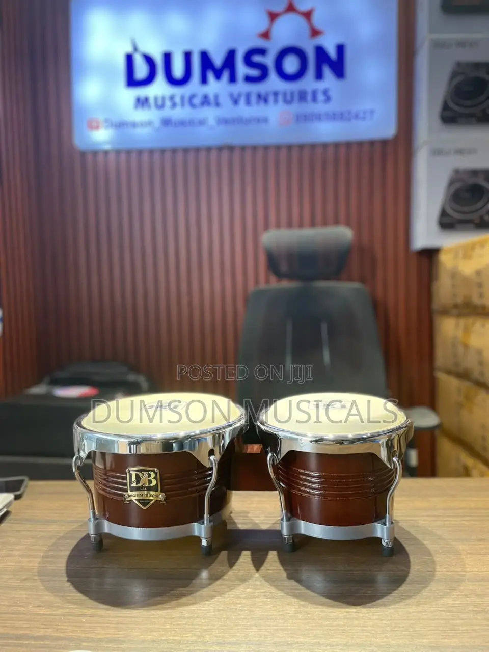 Db Professional Wooden Mini Bongo Drum Full Size