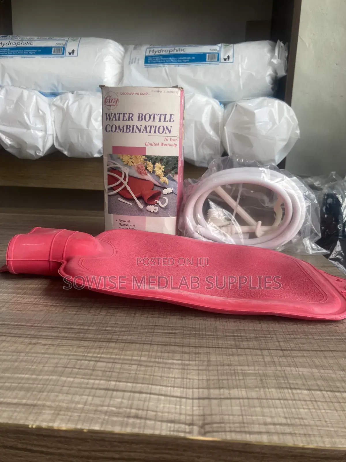 Hot Water Bottle Enema Combination Set