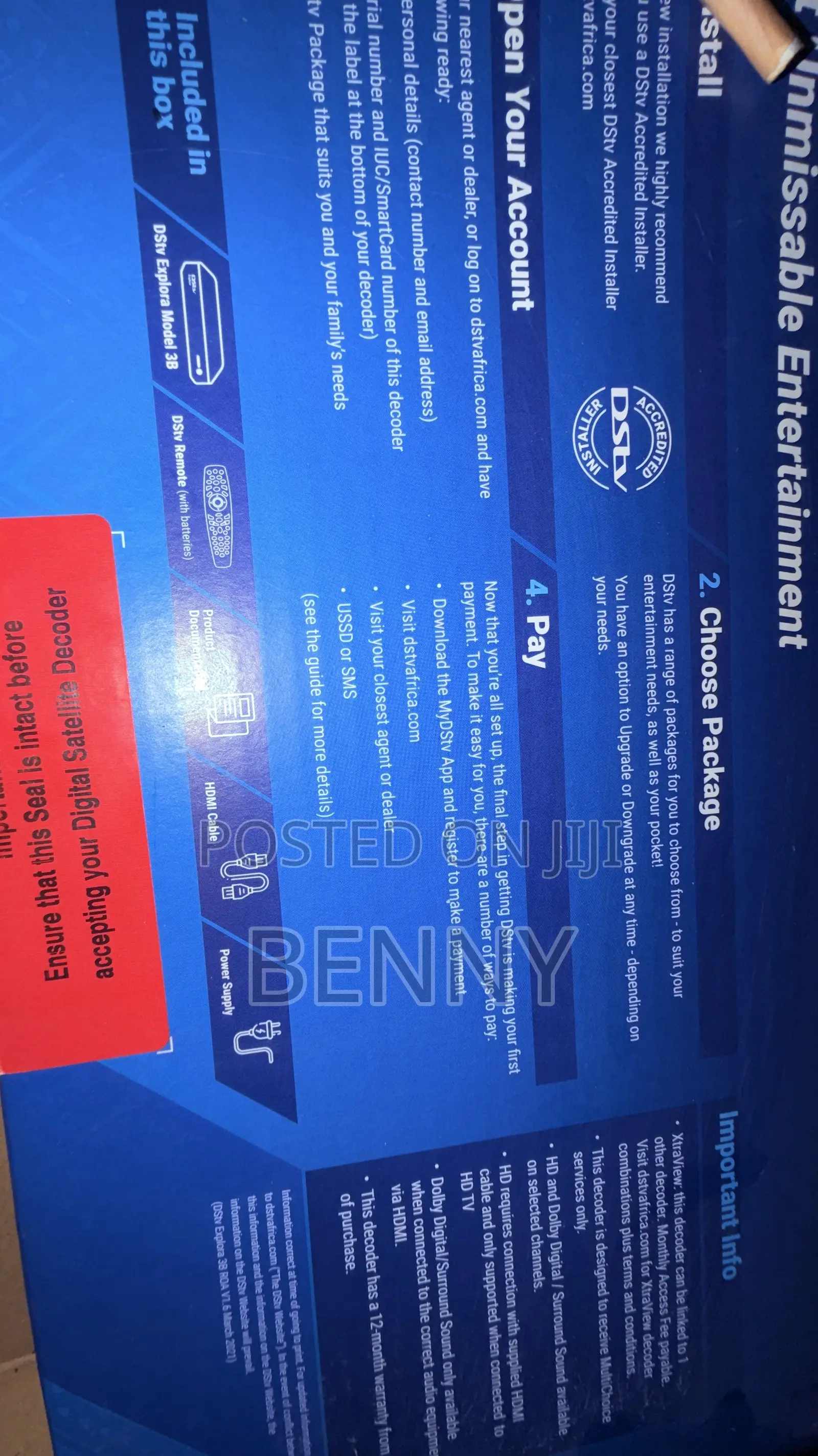 DSTV Explora Model 3b