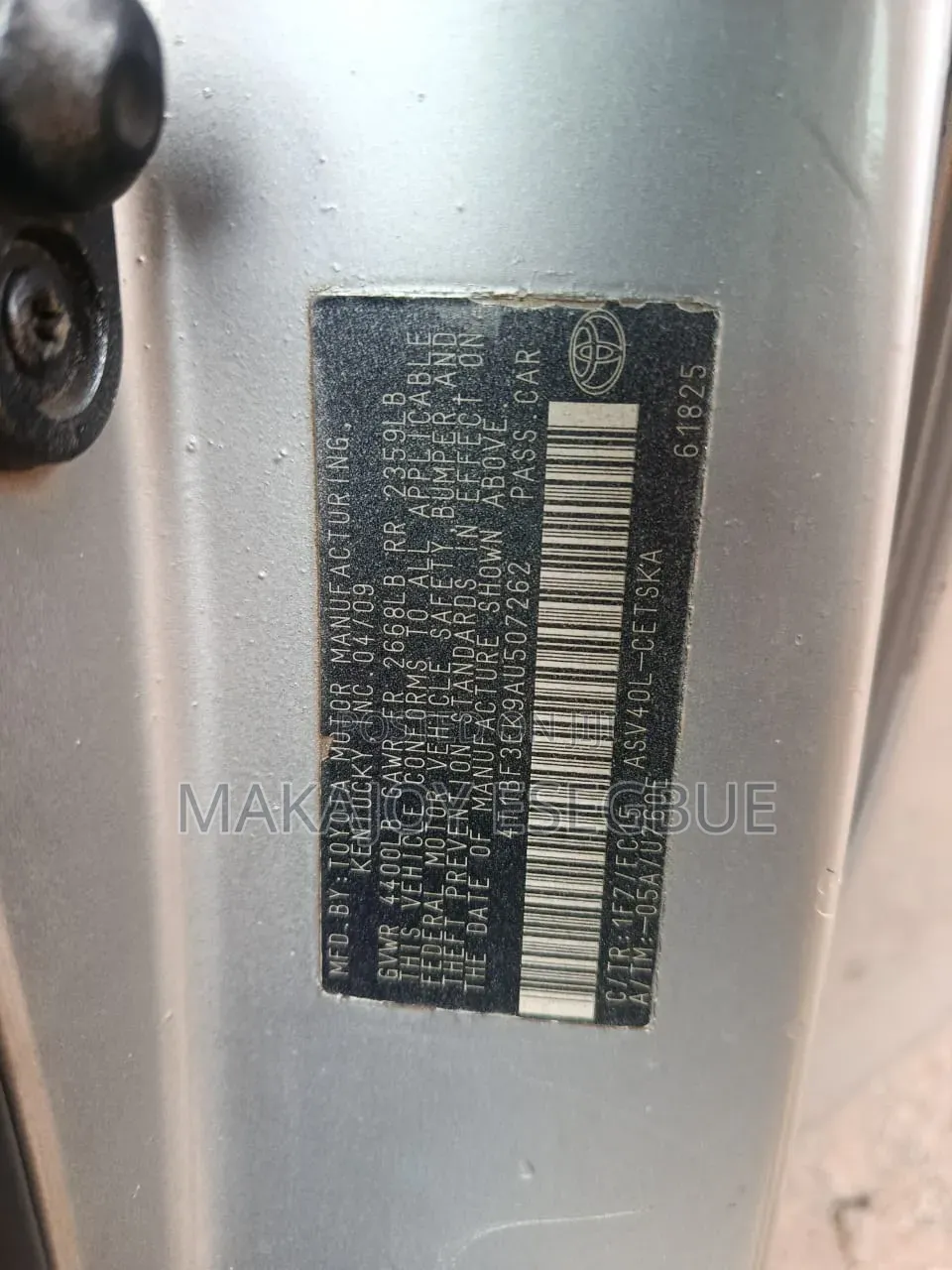 Toyota Camry 2010 Silver