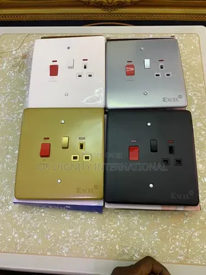 6x6cooker Control Unit With Socket – Luxury Electrical Wall Plate
