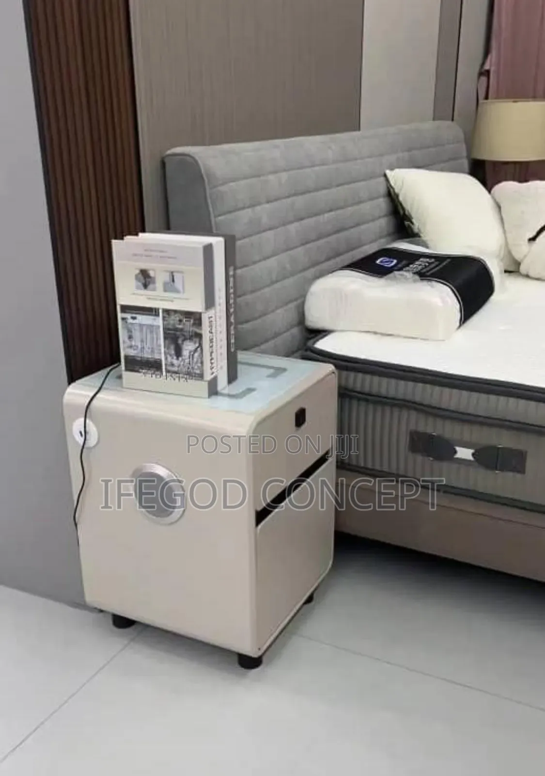 Modern Smart Bedside Safe
