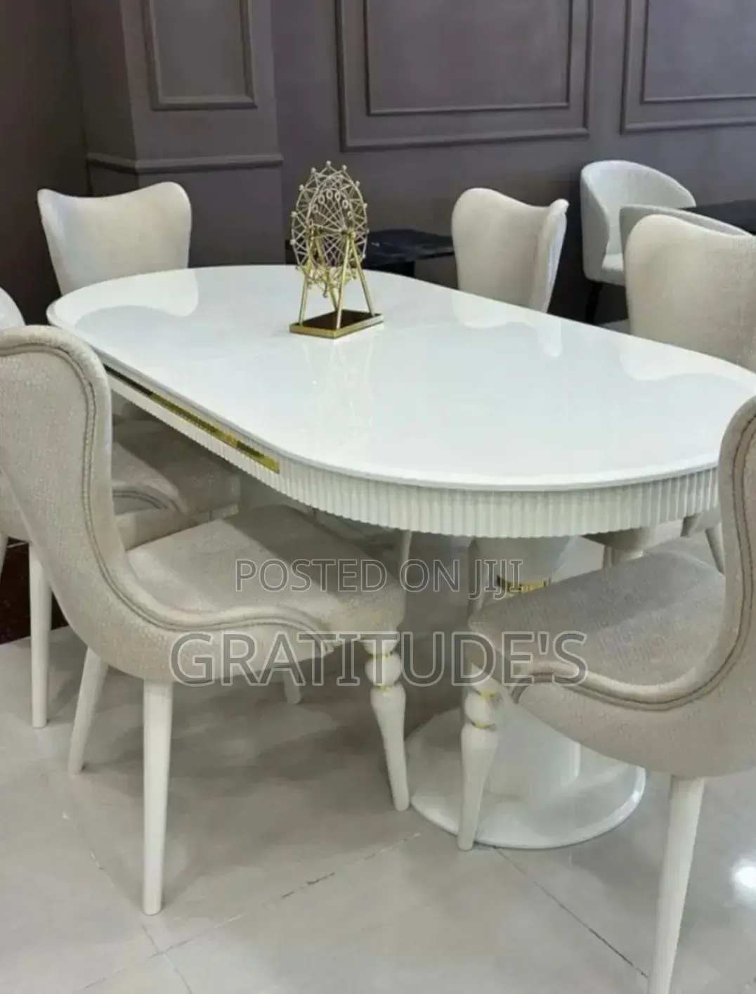 Luxury Dinner Table Set 6 Seater