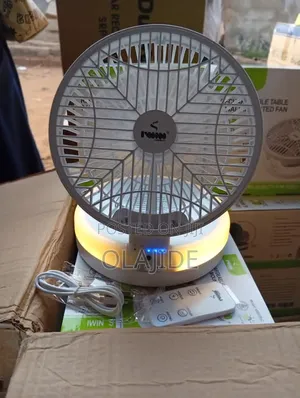 Duravolt 7" 3 in 1 Solar Rechargeable Fan