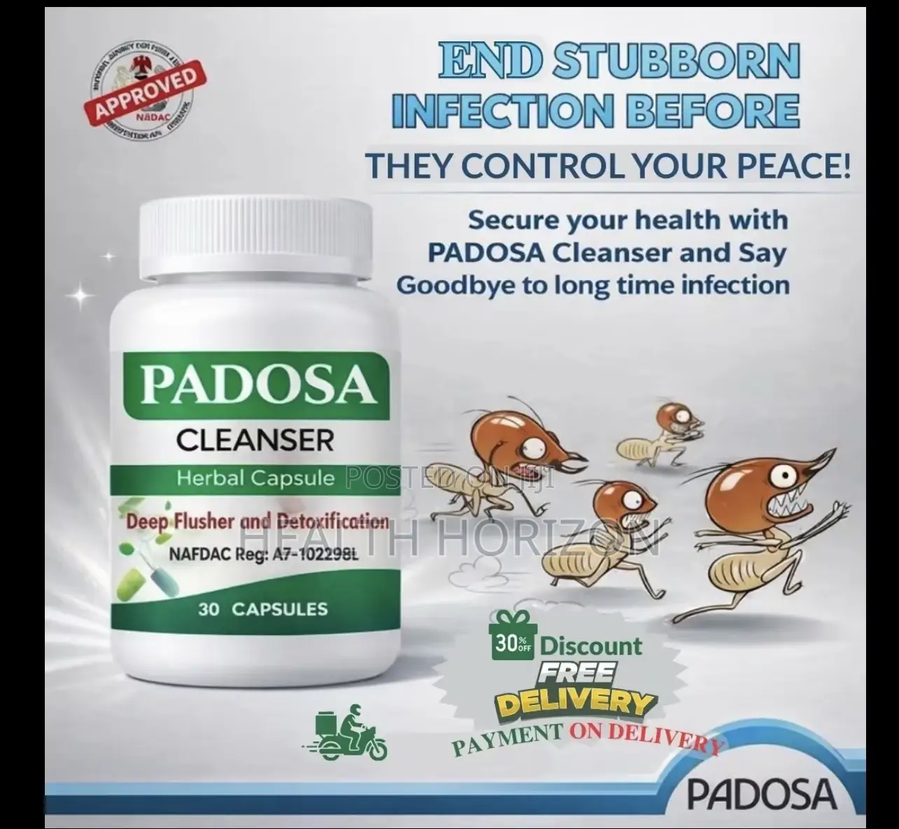 Padosa Herbal Capsule For Infection Support