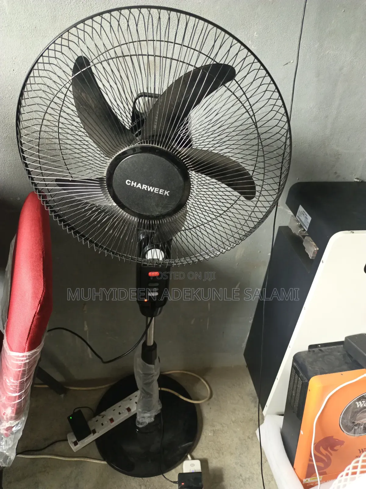 Charweek Rechargeable Solar Fan
