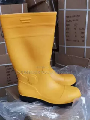 Yellow Safety Rain Boots