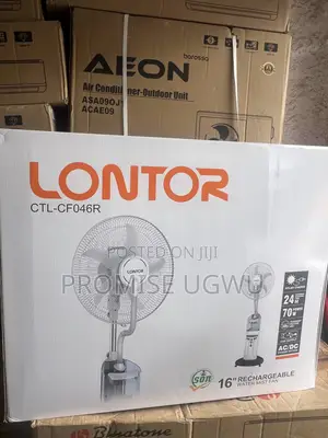 Lontor Mist Fan Rechargeble 16inch