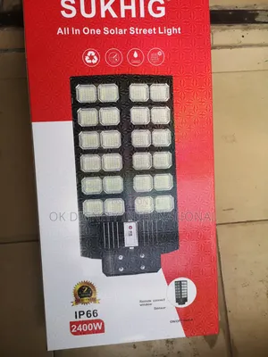 2400w All-in-One Solar Streetlight–Super Bright Ip66 Waterproo +Remote