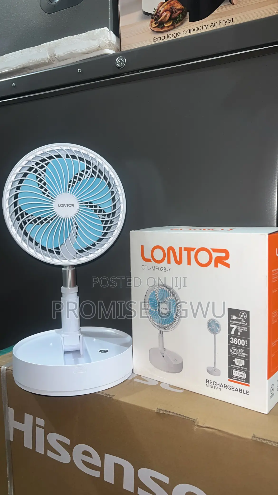 Lontor Rechargeable Mini Fan