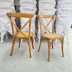 Imported Luxury Cross Back Iron Event Chairs Available