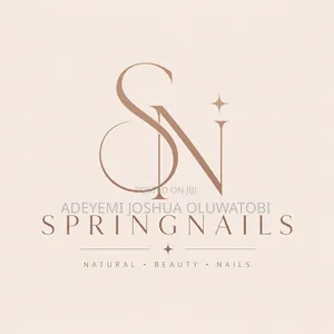 Spring Nails Concept.