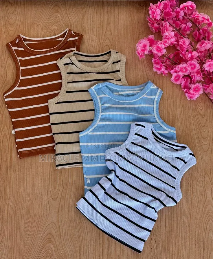 Basic Crop Singlet Tops