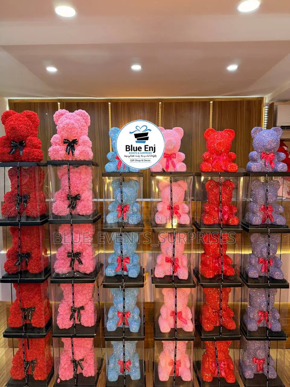 Glitter Rose Like Teddy Bear 40cm