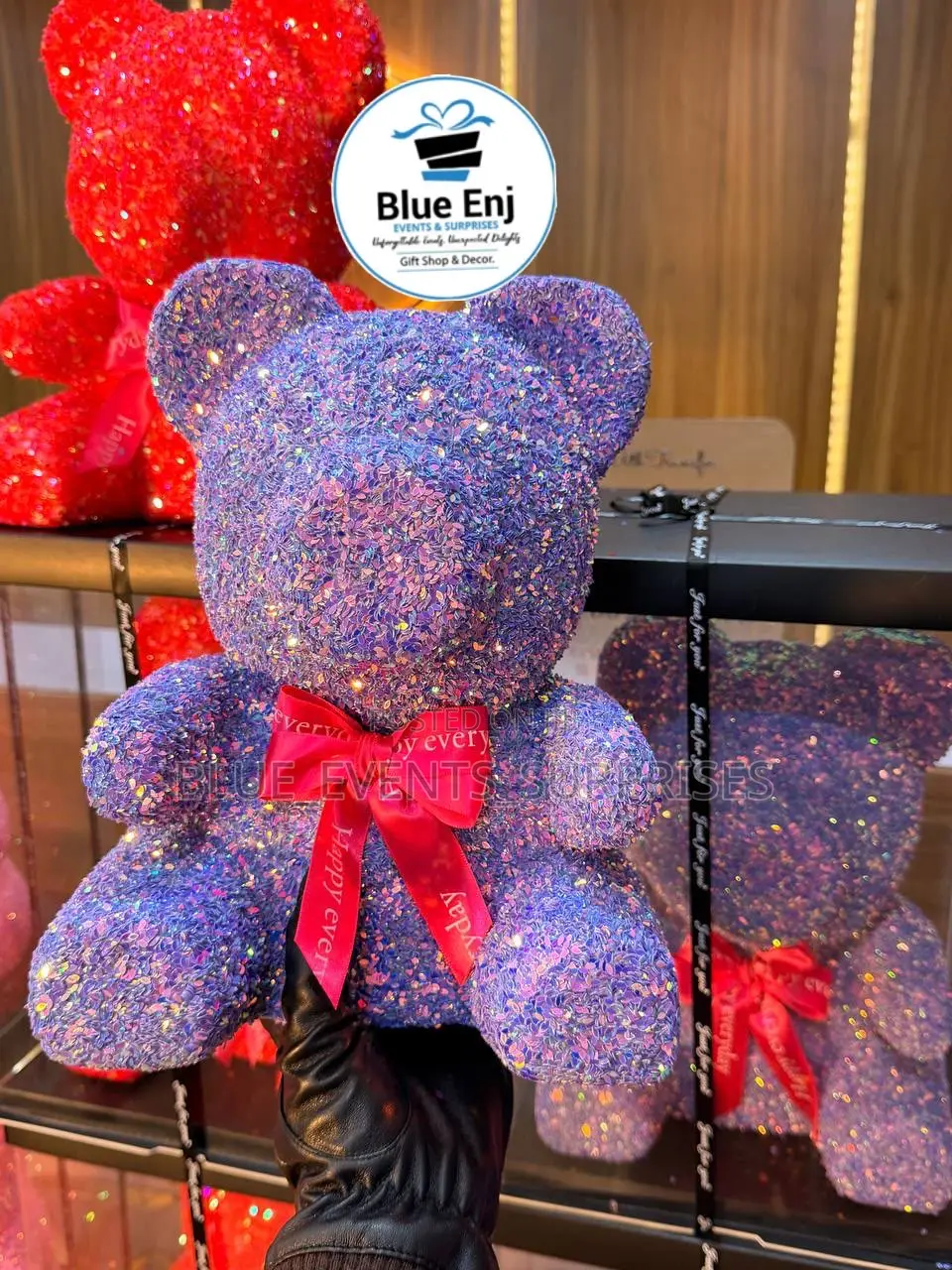 Glitter Rose Like Teddy Bear 40cm