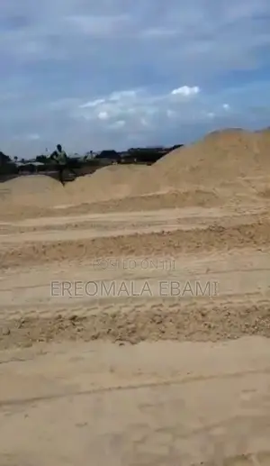 Sand Beach With Dredger and All Other Accessories Including the Land