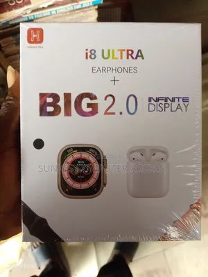 I8 Ultra Earphones +Big 2.0 Nfnte Display