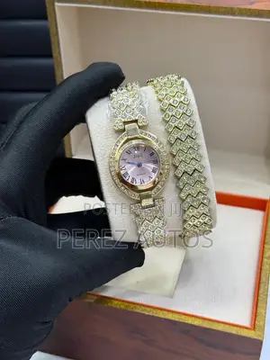 Jiali Stoned Watch and Bracelet