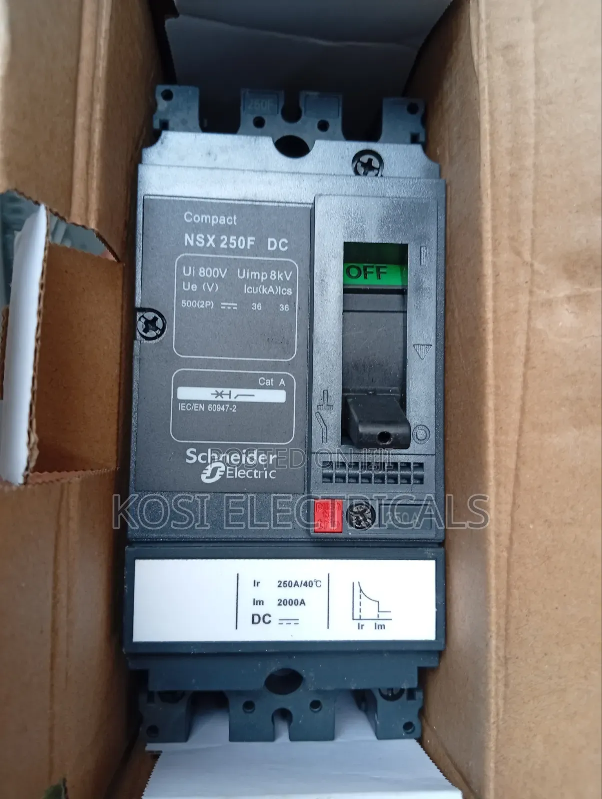 Schneider 250a Dc Breaker 2pole
