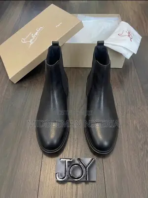 Christian Louboutin Pure Leather Chelsea Boots