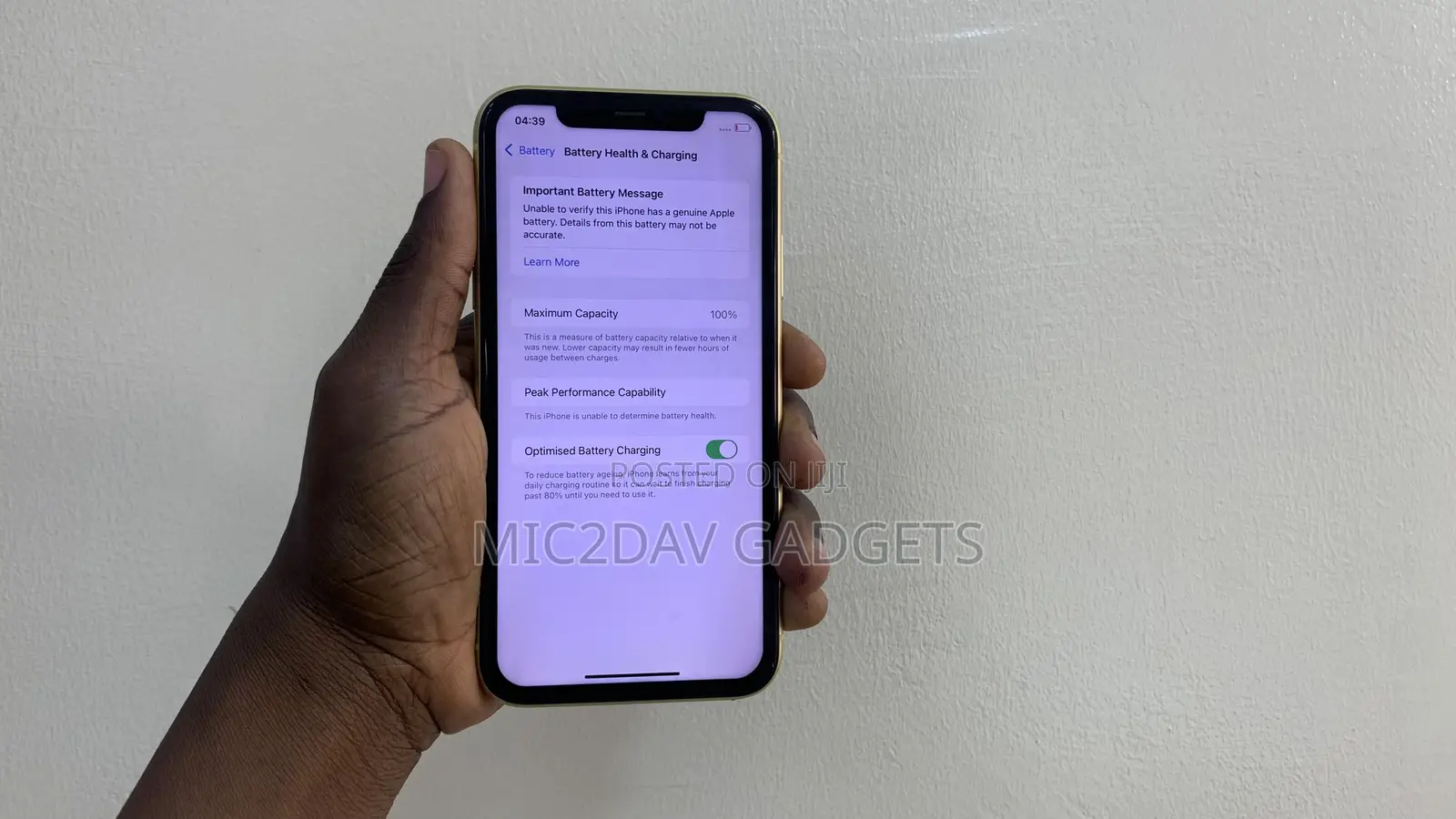 Apple iPhone 11 128 GB Yellow