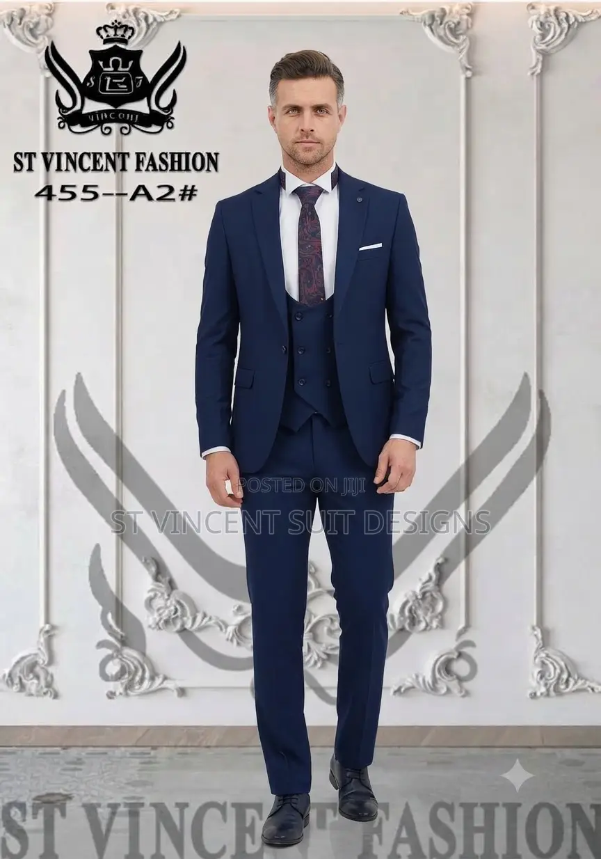 Plain Navyblue 3in 1 Suit