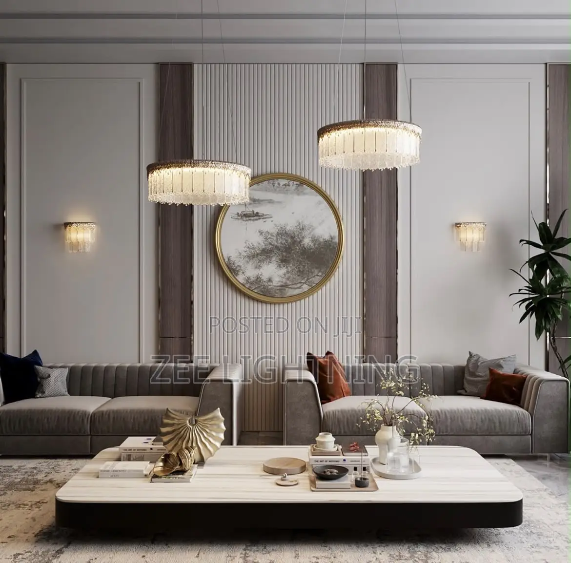 Modern Led Drop Ceiling Chandelier (Size 600mm)