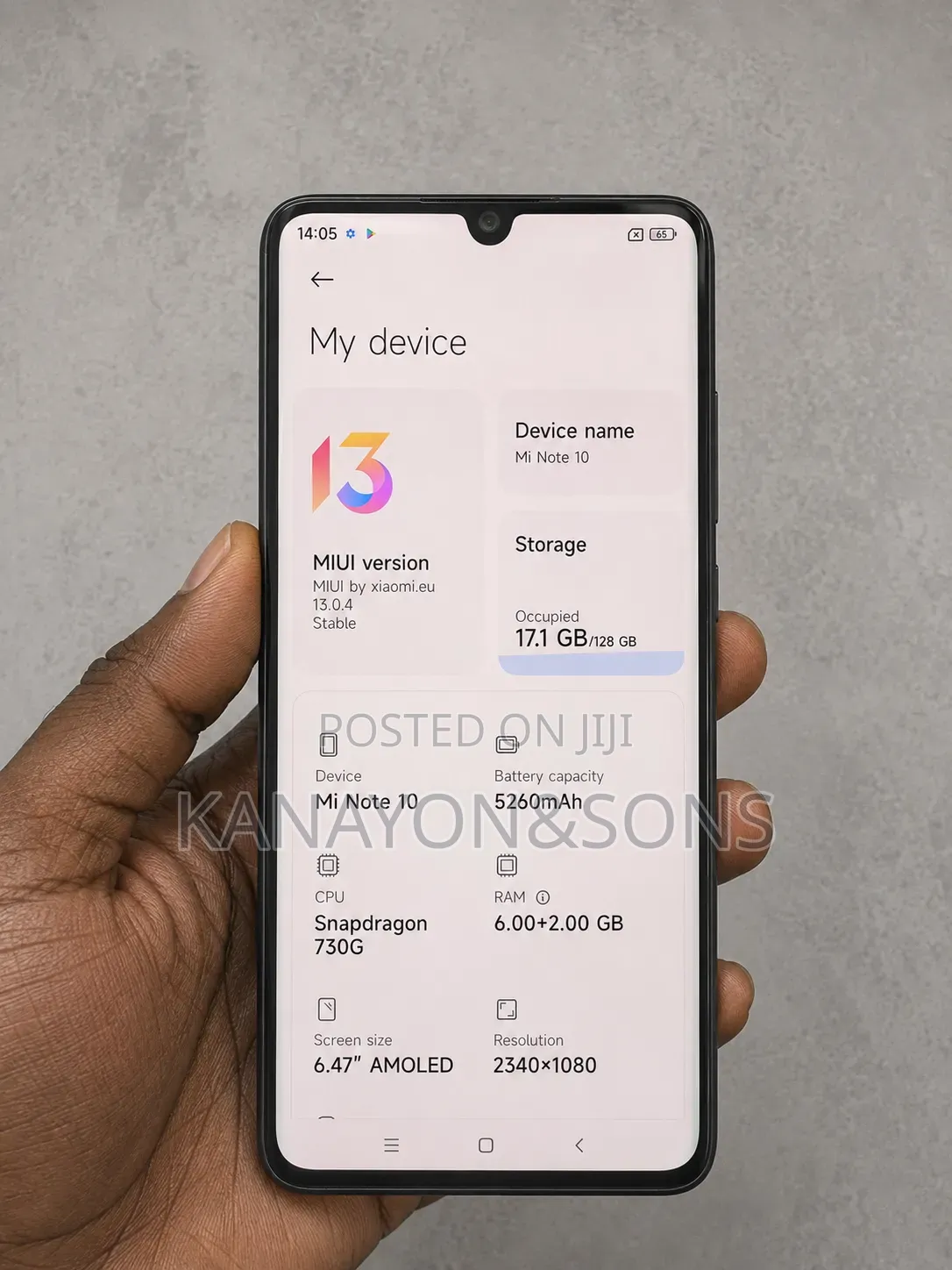 Xiaomi Mi Note 10 128 GB Black