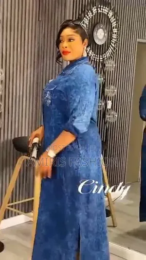 Luxury Beautiful Long Jeans Gown
