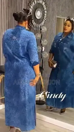 Luxury Beautiful Long Jeans Gown