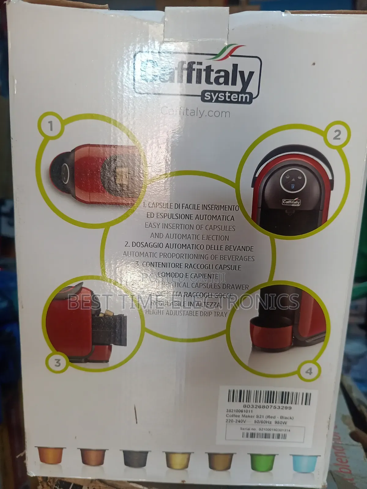 Original Caffitaly Clio Coffee Maker System