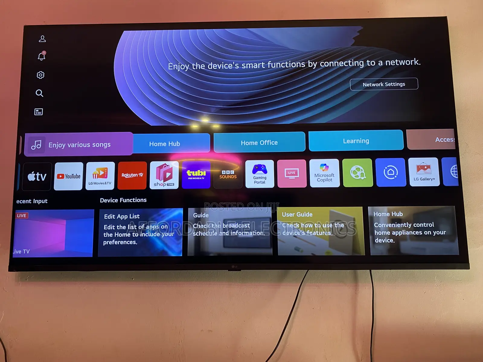 55” L G Uhd Display Smart TV